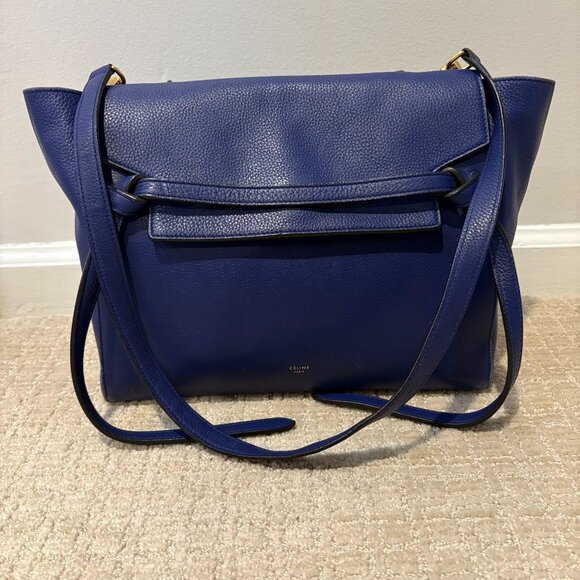 Celine Mini Belt Bag Navy Blue Calfskin - Picture 1 of 15